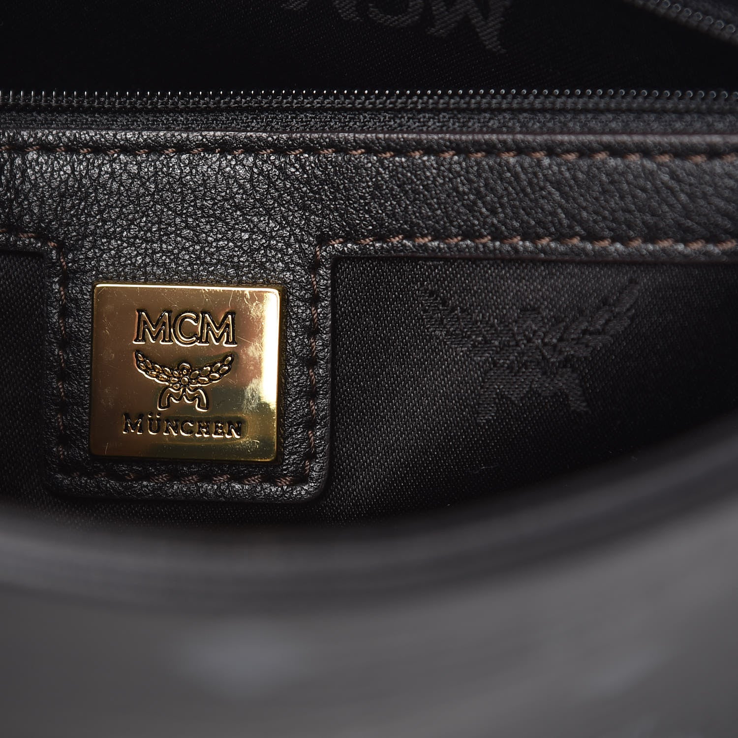MCM Visetos Mini Crossbody Bag Black 7 of 10