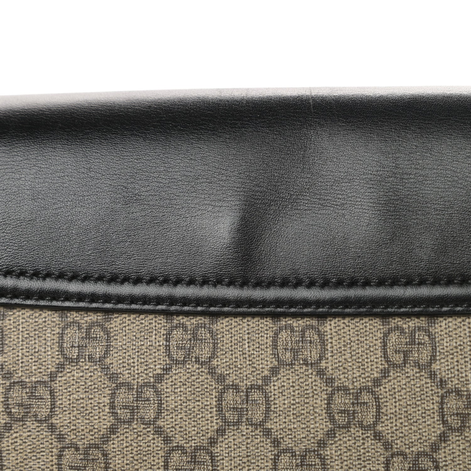 Gucci GG Supreme Monogram Web Medium Padlock Messenger Shoulder Bag Black 16 of 16