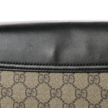 Gucci GG Supreme Monogram Web Medium Padlock Messenger Shoulder Bag Black 16 of 16