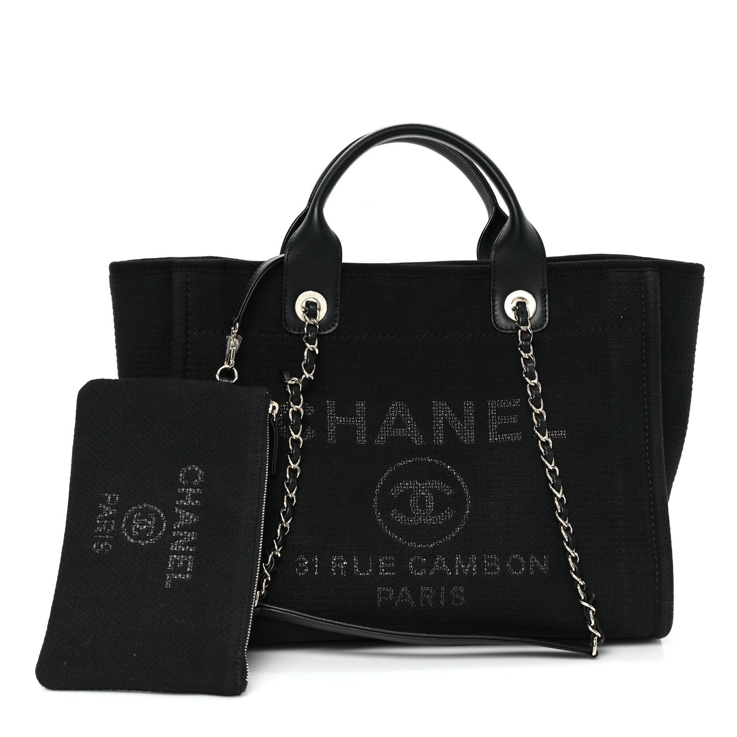 Mixed Fibers Small Deauville Tote Black