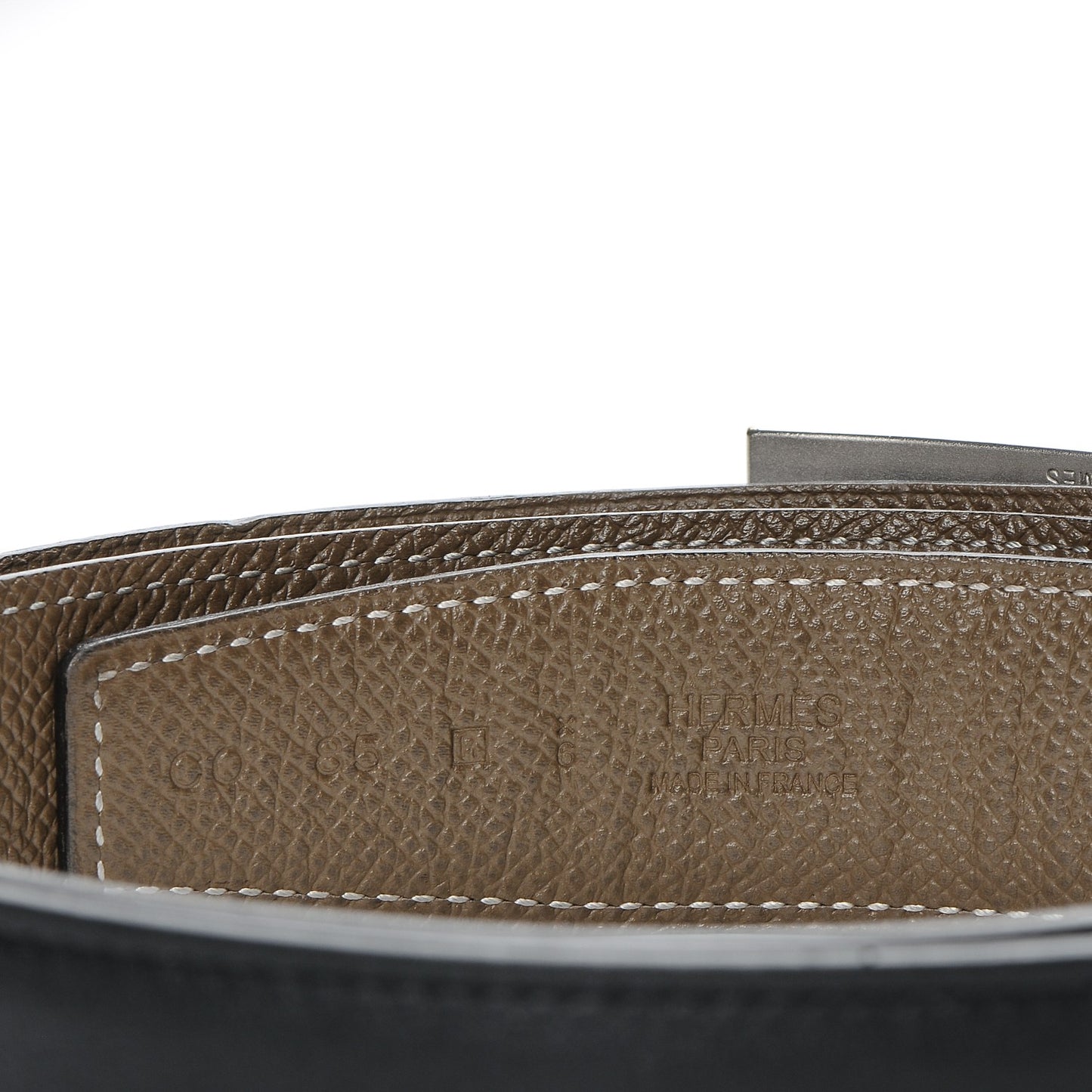 Swift Epsom 32mm Collier De Chien CDC Belt 85 Black Etoupe