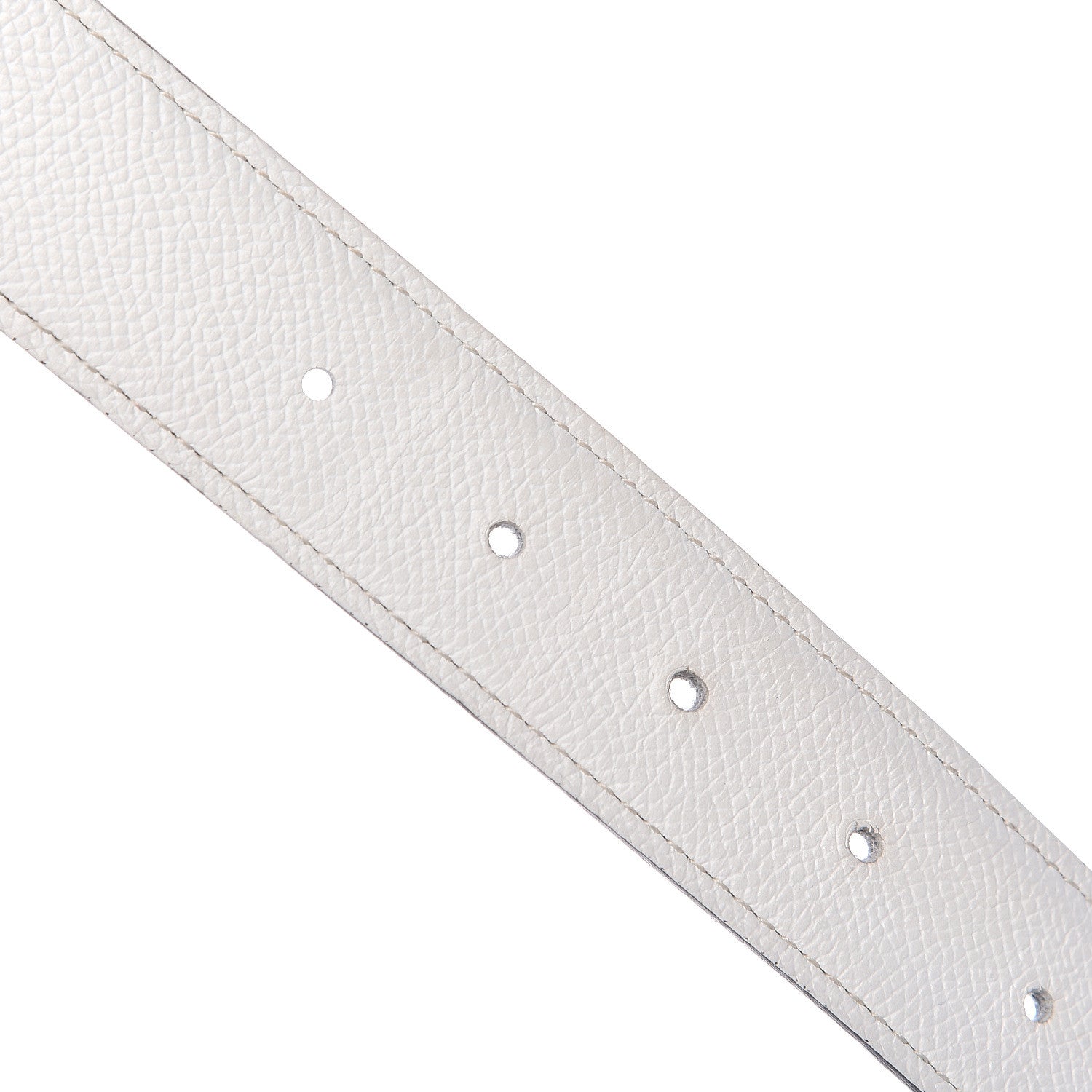Hermes Epsom Chamonix 32mm Belt Strap 90 White Gold 4 of 9