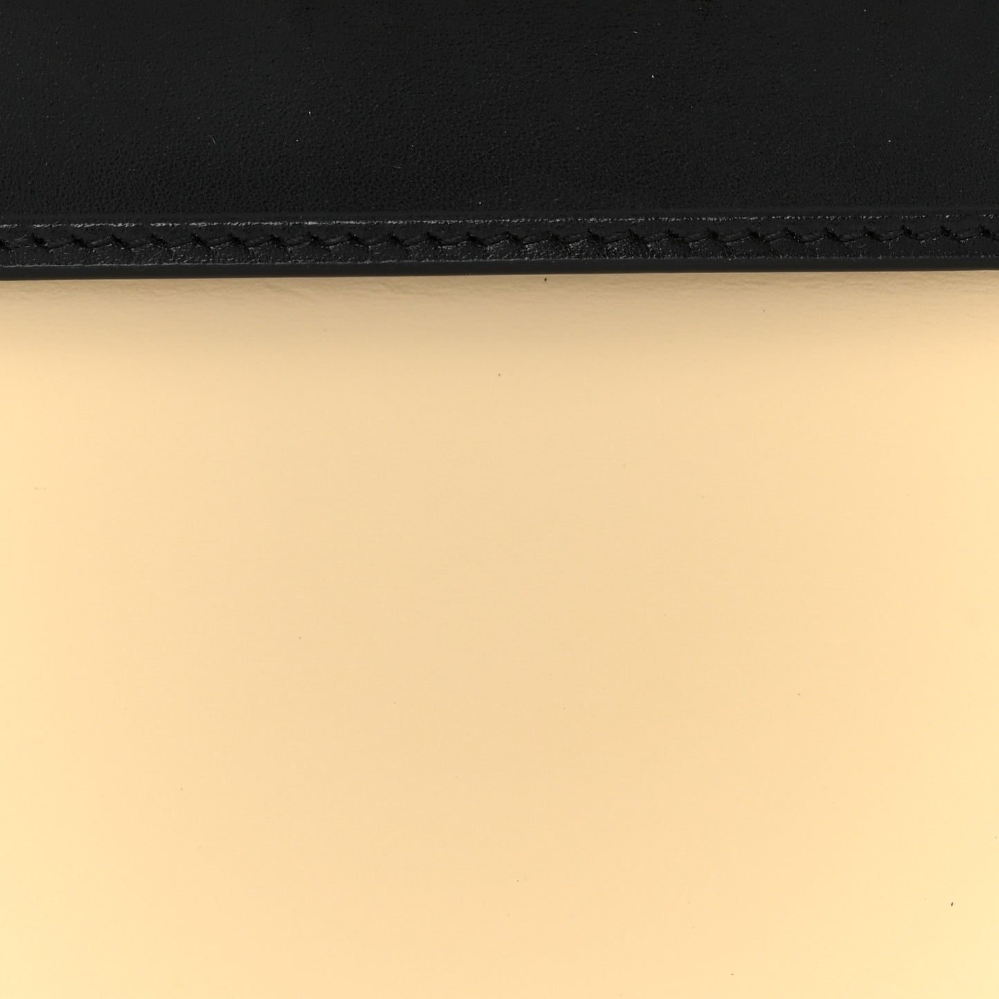 Smooth Calfskin Manhattan Shoulder Bag Black Beige