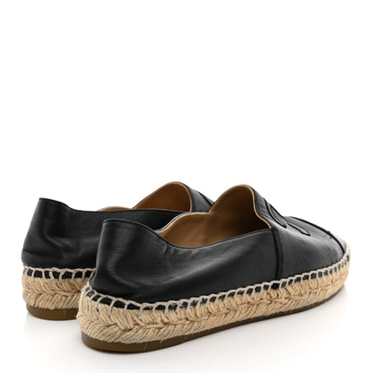 Chanel Lambskin CC Espadrilles 37 Black 5 of 11