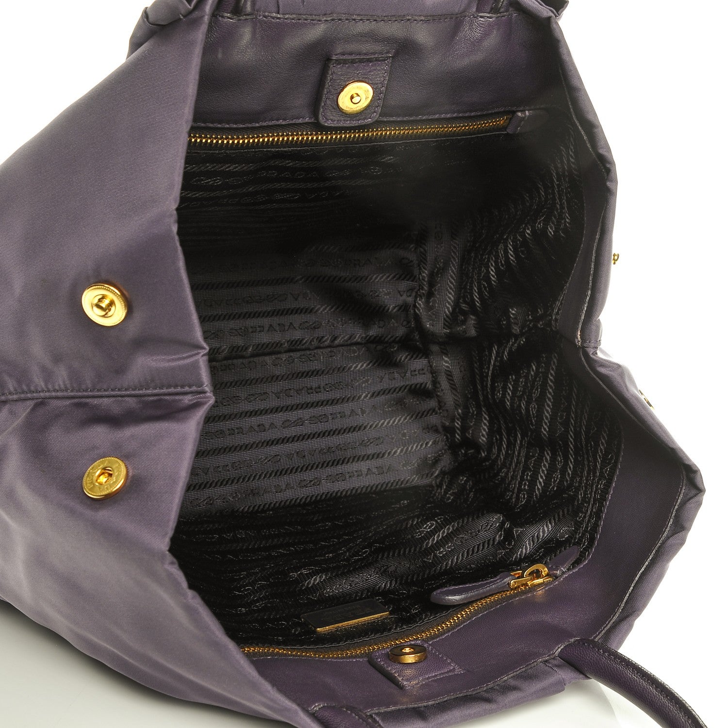 Prada Nylon Fiocco Bow Tote Viola 5 of 7