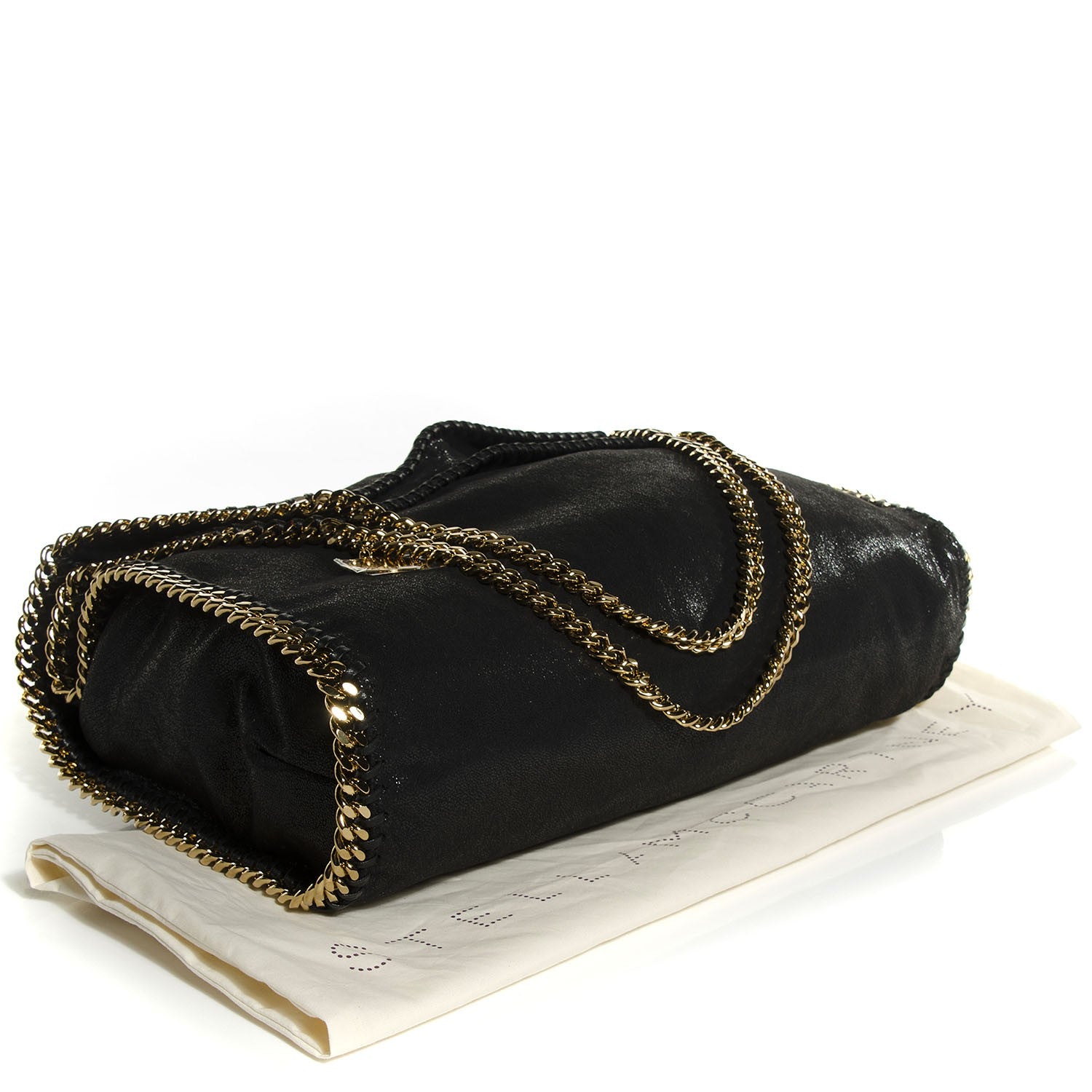 Stella McCartney Shaggy Deer Big Falabella Tote Black 4 of 10
