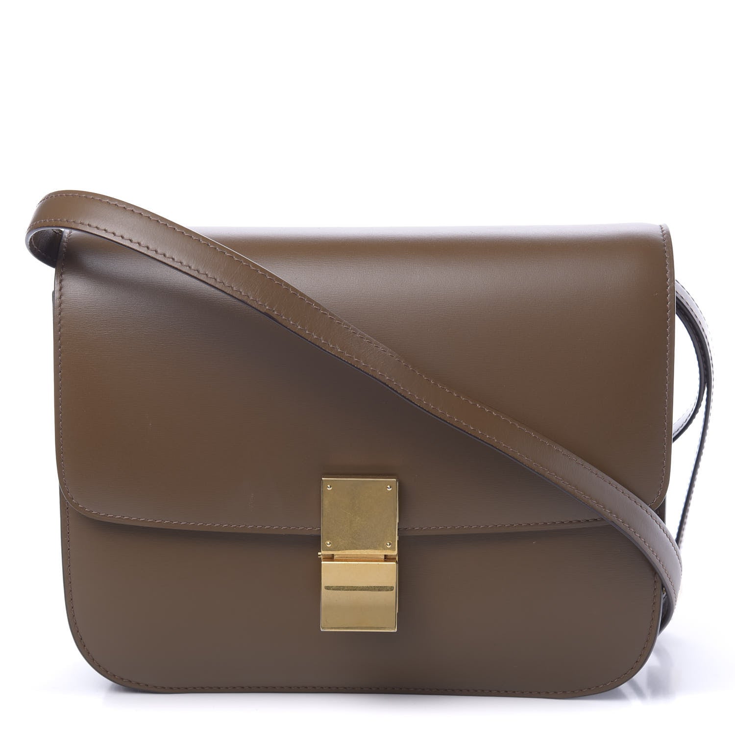 Celine Box Calfskin Medium Classic Box Flap Bag Camel 1 of 10