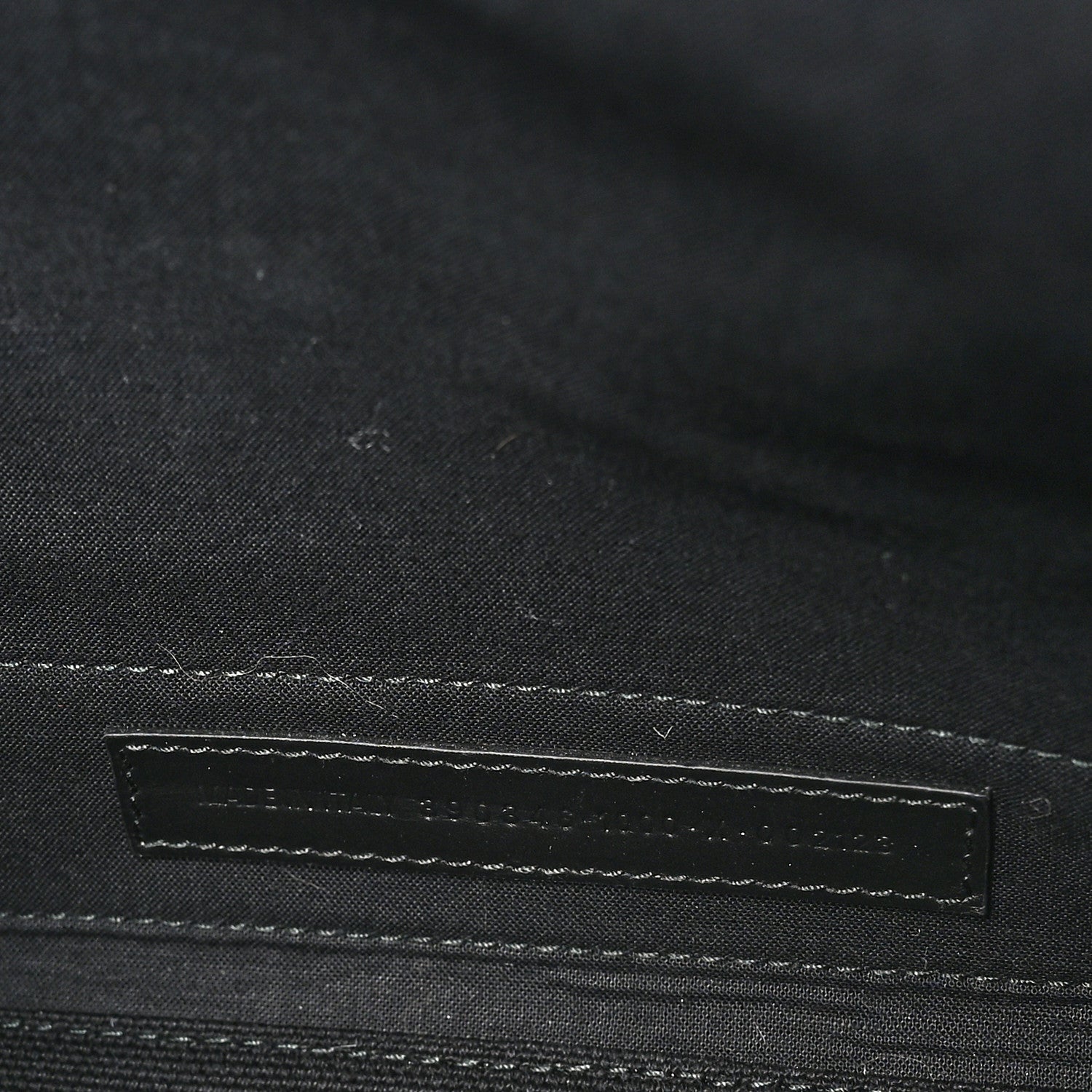 Balenciaga Cotton Canvas Calfskin Logo Print Navy Cabas XS Black White 6 of 11