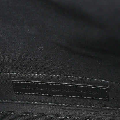 Balenciaga Cotton Canvas Calfskin Logo Print Navy Cabas XS Black White 6 of 11