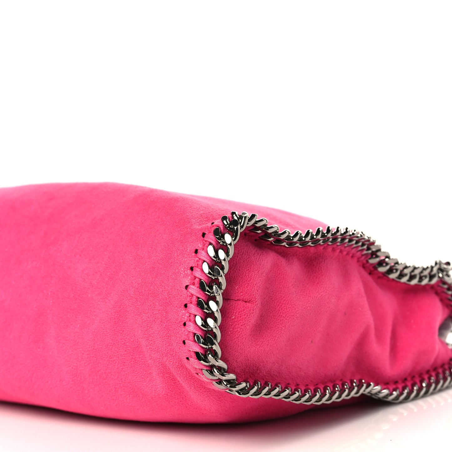 Shaggy Deer Falabella Fold Over Tote Hot Pink