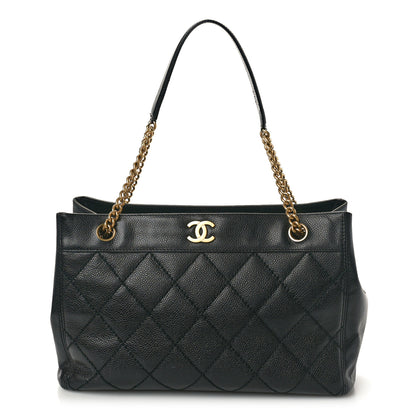 Chanel Caviar Quilted Shopping Tote Black 1 of 11