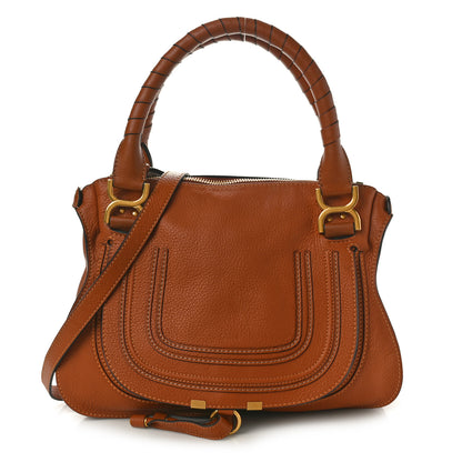 Chloe Calfskin Medium Marcie Satchel Tan 1 of 9