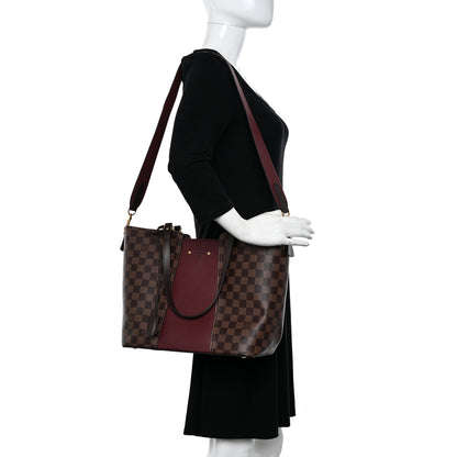 Louis Vuitton Damier Ebene Taurillon Jersey Bordeaux 2 of 10