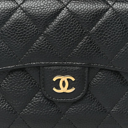 Chanel Caviar Quilted Compact Flap Wallet Black 8 of 9