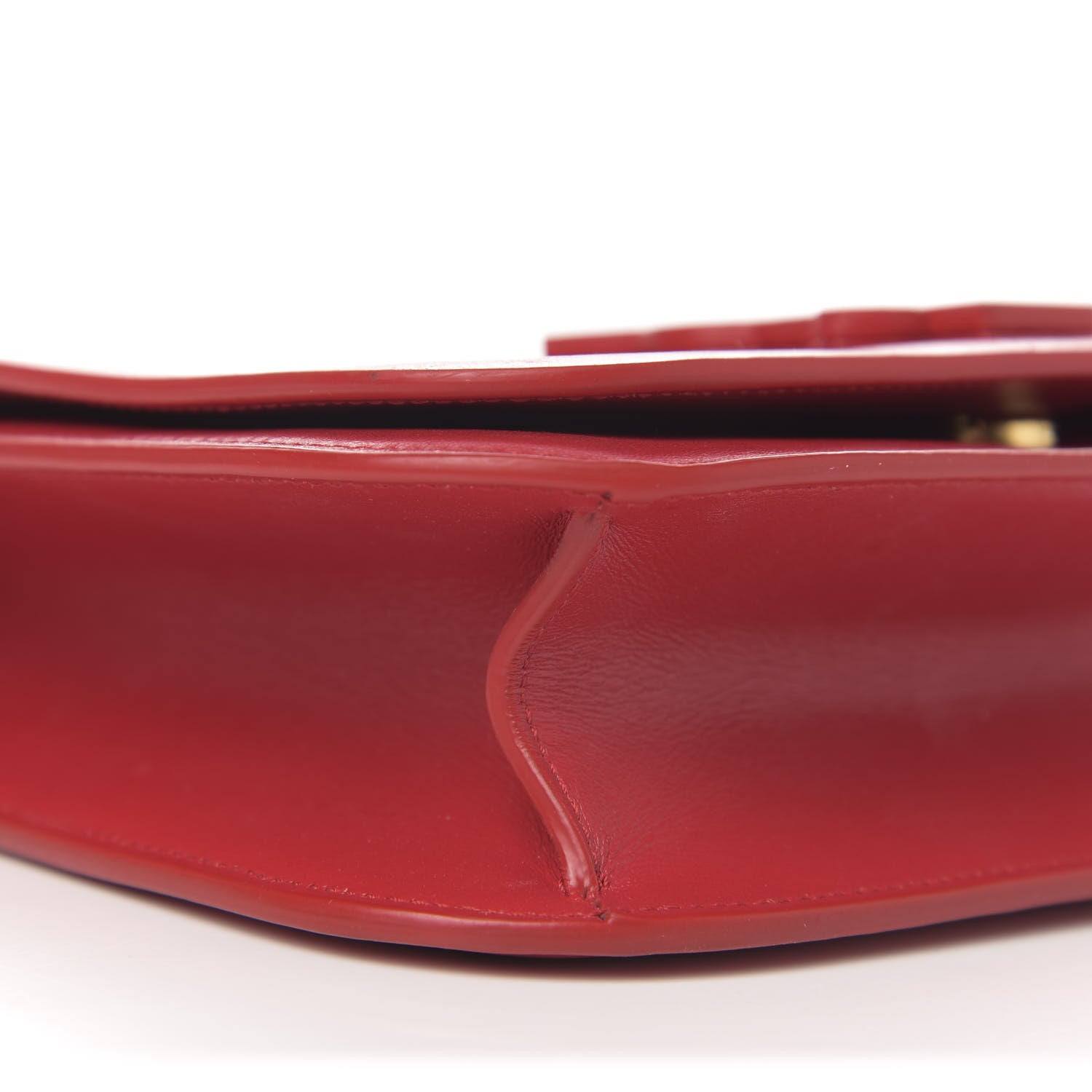 Saint Laurent Smooth Calfskin Small Spontini Saddle Bag Lipstick Red 6 of 9