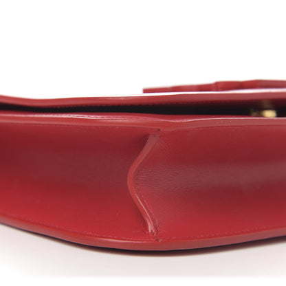 Saint Laurent Smooth Calfskin Small Spontini Saddle Bag Lipstick Red 6 of 9