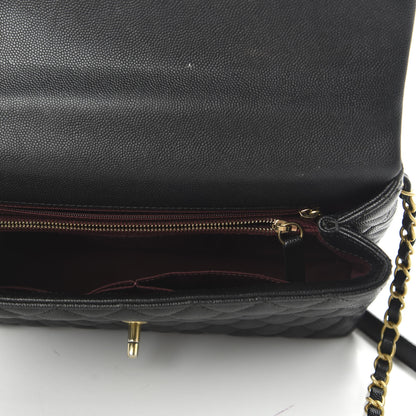 Chanel Caviar Quilted Small Coco Handle Flap Black 5 of 11