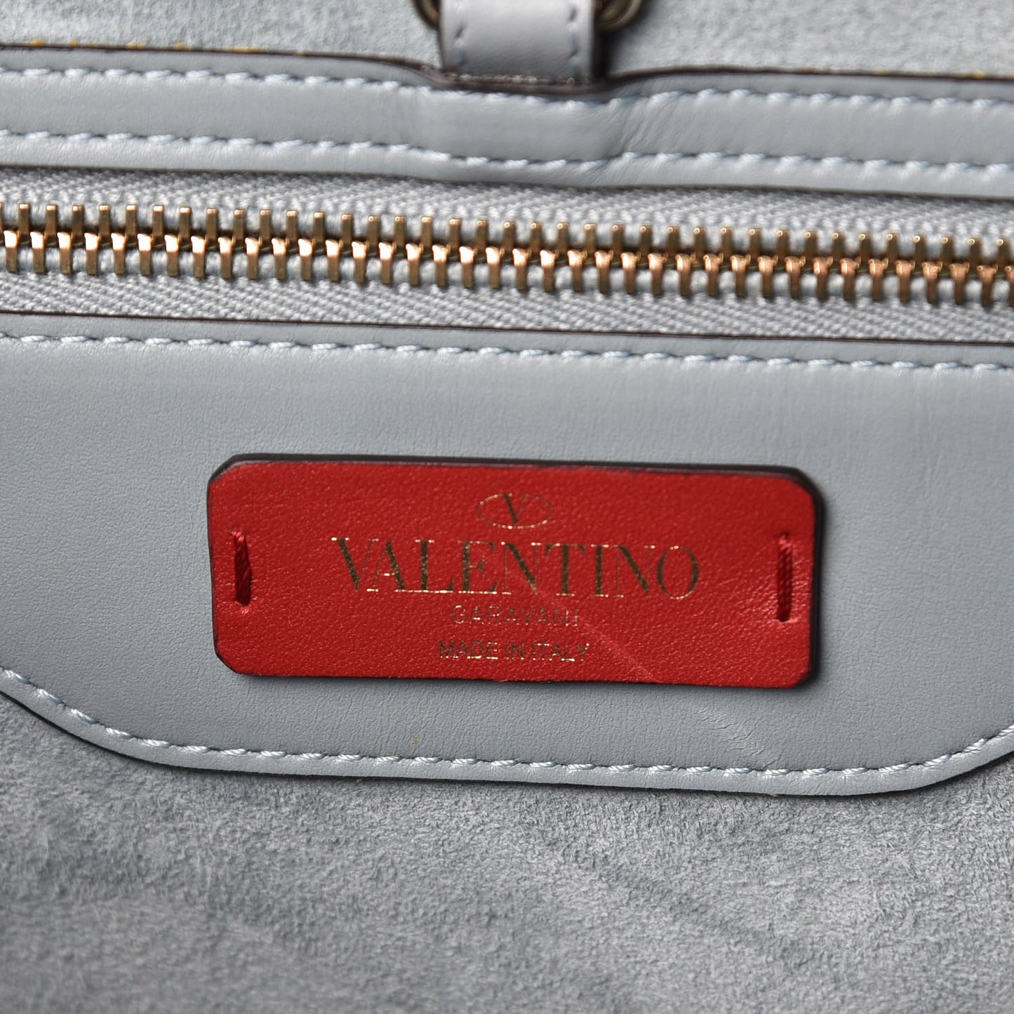 Calfskin Small Rockstud Demilune Double Handle Satchel Nube