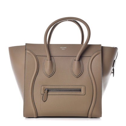 Celine Drummed Calfskin Mini Luggage Dune 1 of 17