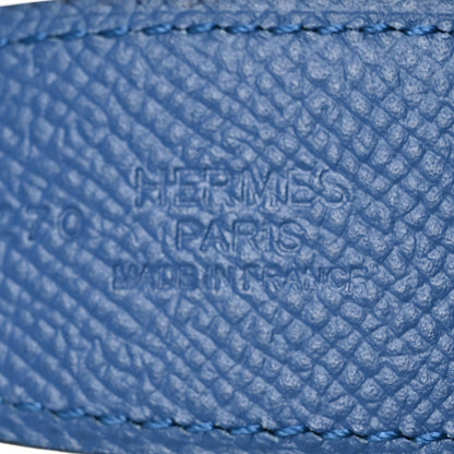 Hermes Swift Epsom Reversible Glenan 32mm Belt 85 34 Bleu Agate Black 5 of 7