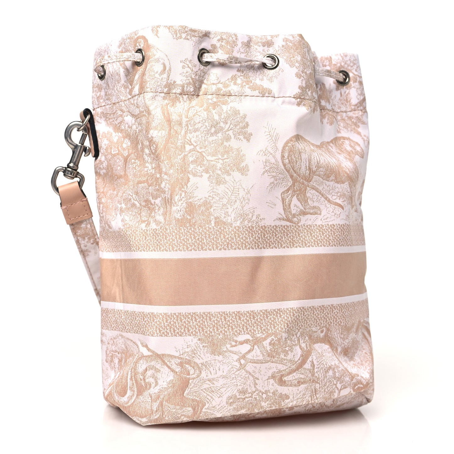 Technical Fabric Embroidered Toile De Jouy Sauvage DiorTravel Pouch Rose