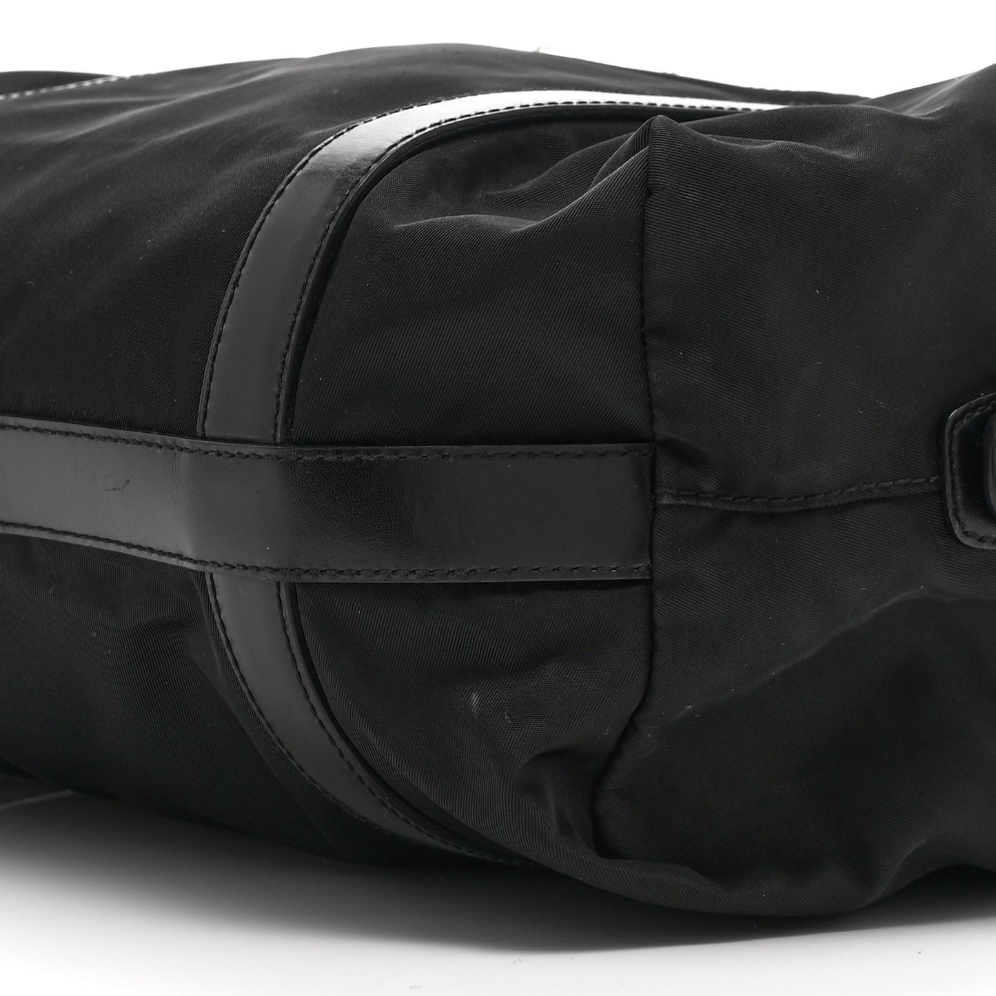 Tessuto Nylon Saffiano Tote Black
