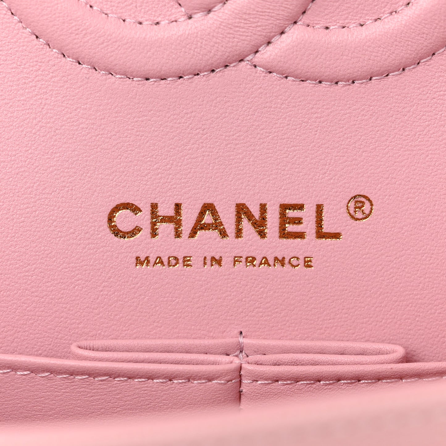 Caviar Quilted Medium Double Flap Light Pink
