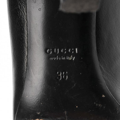 Gucci Calfskin GG Buckle Pumps 36 Black 8 of 9