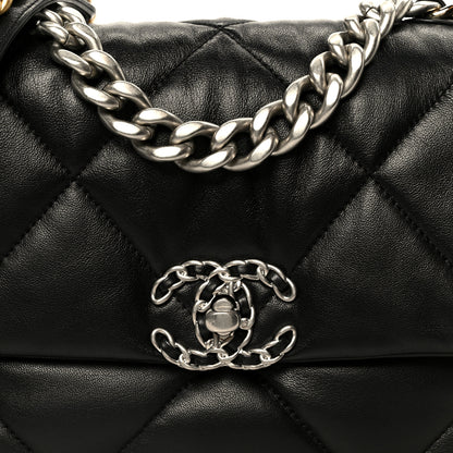Chanel Lambskin Quilted Medium Chanel 19 Flap Black 8 of 10