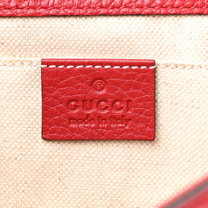Gucci Calfskin Mini GG Marmont Top Handle Bag Vulcanic Red 6 of 11