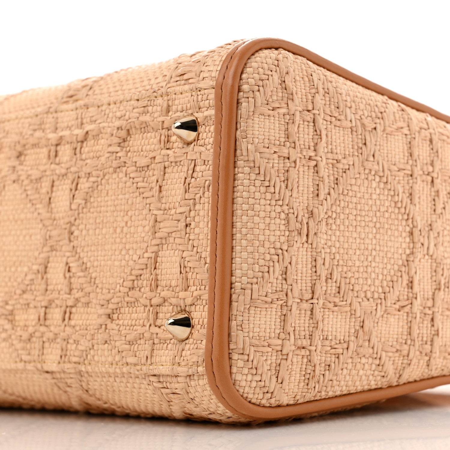 Christian Dior Raffia Medium Lady Dior Bag Beige 10 of 13