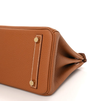 Hermes Togo Birkin 25 Gold 9 of 10