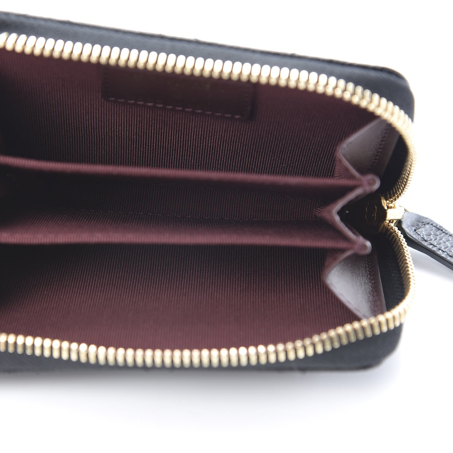 Chanel Caviar Quilted Zip Coin Purse Black 5 of 8