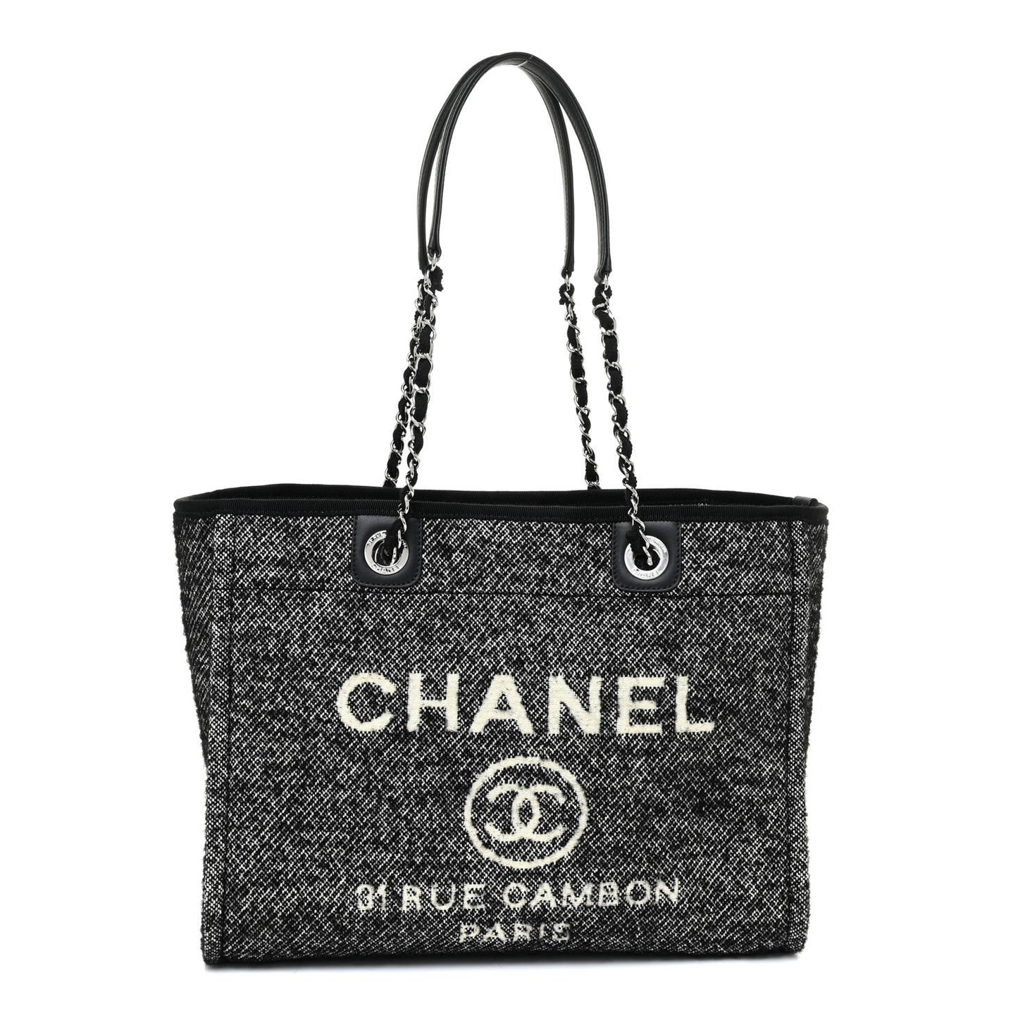 Mixed Fibers Small Deauville Tote Black