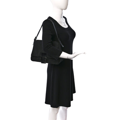Fendi Zucchino Mama Baguette Black 2 of 11