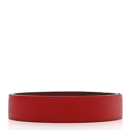 Hermes Epsom Swift 32mm Belt Strap 80 Rouge Casaque Rouge H 2 of 8