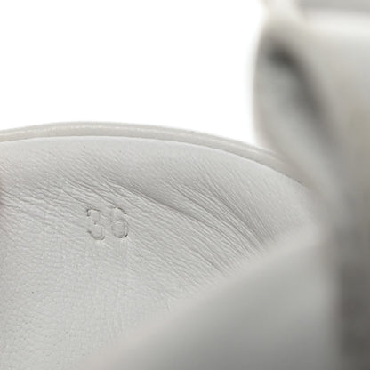 Hermes Calfskin Womens Happy Sneakers 36 White 7 of 9