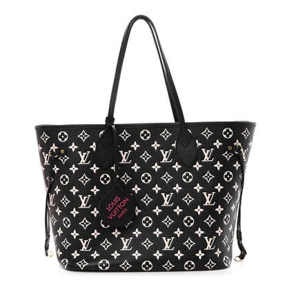 Louis Vuitton Empreinte Spring In The City Neverfull MM Black White Pink 3 of 10