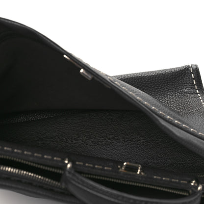 Fendi Cuoio Romano Selleria Metal Stitch Large Mens Peekaboo Iconic Essential Satchel Black 5 of 7