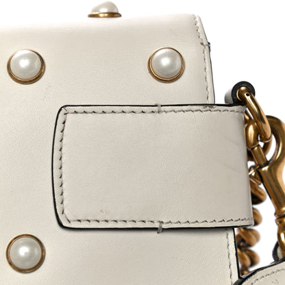 Gucci Nappa Pearl Studded Mini Queen Margaret Broadway Shoulder Bag Mystic White 11 of 17