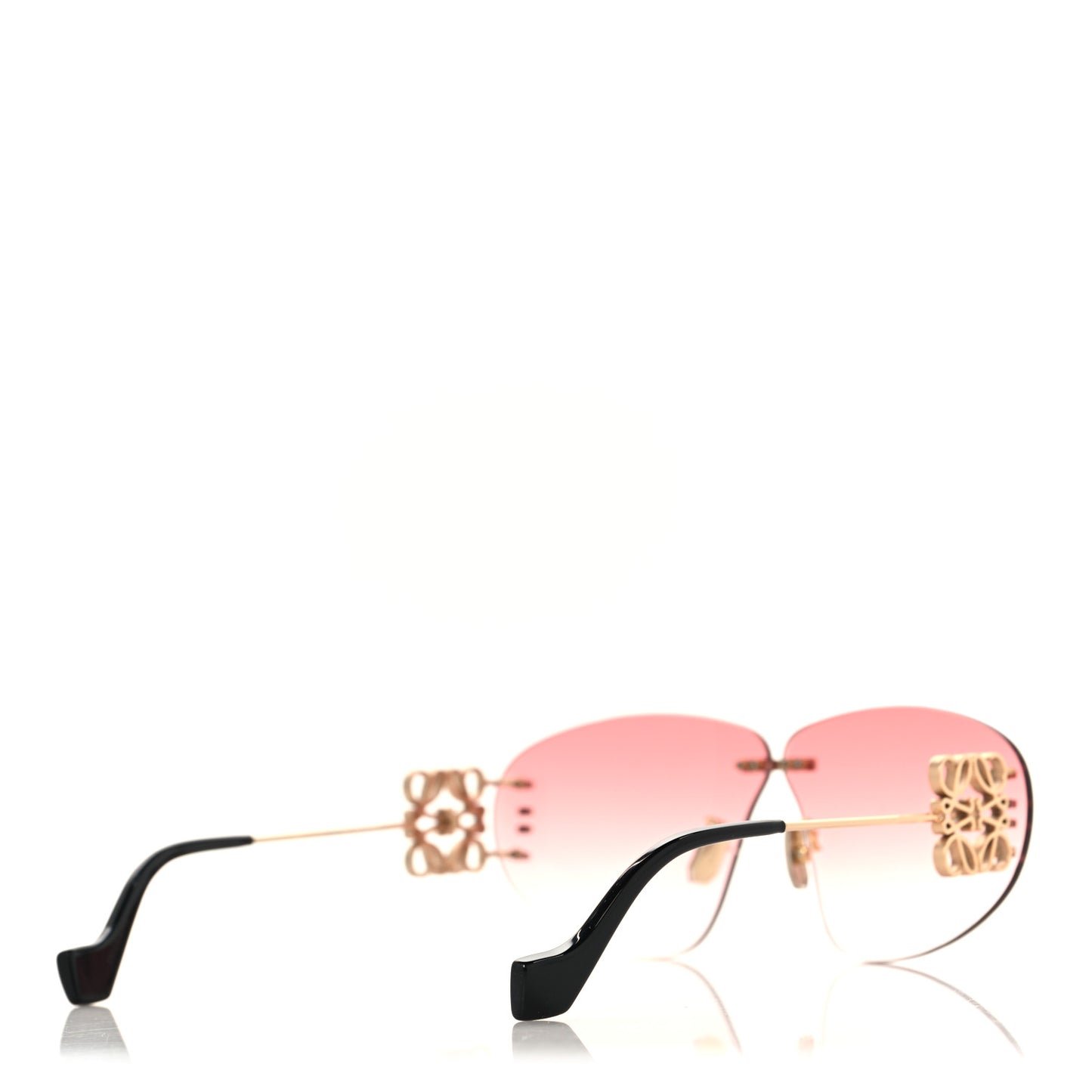 Metal Anagram Sunglasses LW40048U Gold Pink