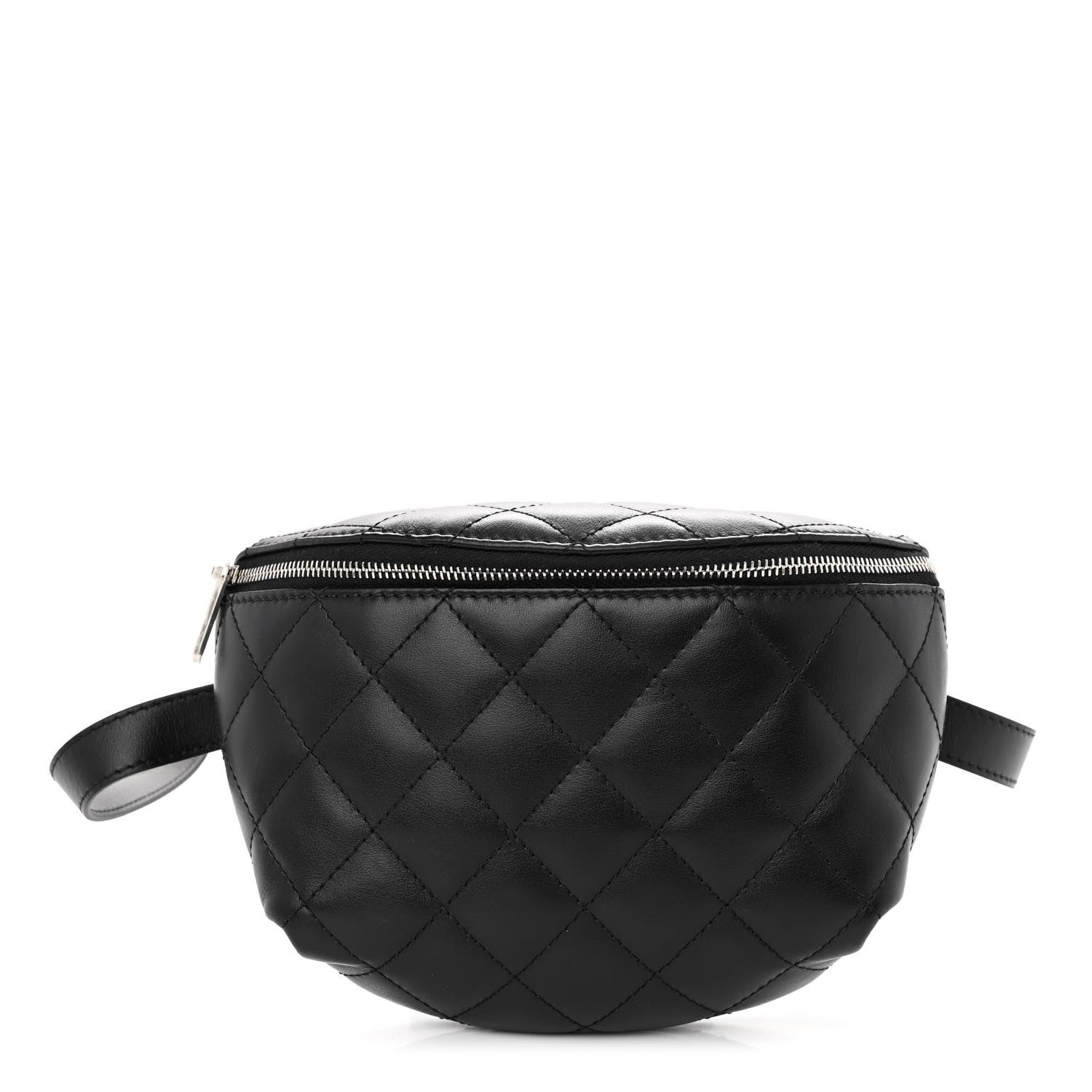 Chanel Calfskin Quilted Waist Belt Bag Black 1 of 11