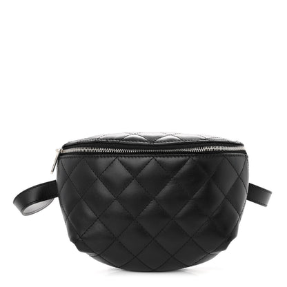 Chanel Calfskin Quilted Waist Belt Bag Black 1 of 11