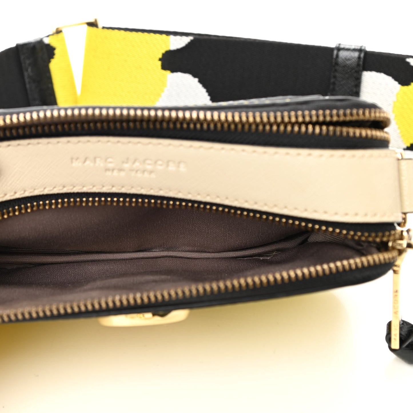 Saffiano Small Snapshot Camera Bag Yellow