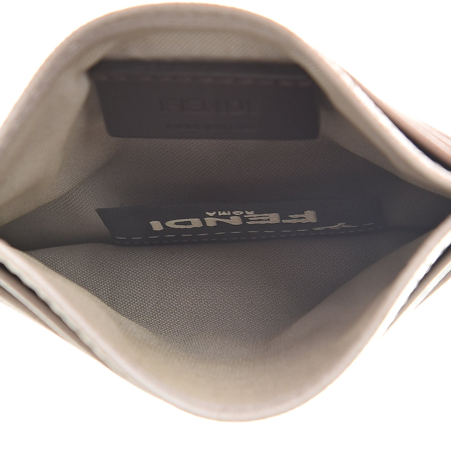 Vitello Elite Flowerland Card Holder Grigio Polvere