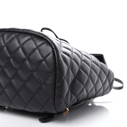 Chanel Calfskin Quilted Small Urban Spirit Backpack Black 9 of 10