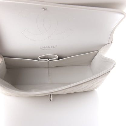 Chanel Caviar Quilted Jumbo Double Flap White 5 of 14