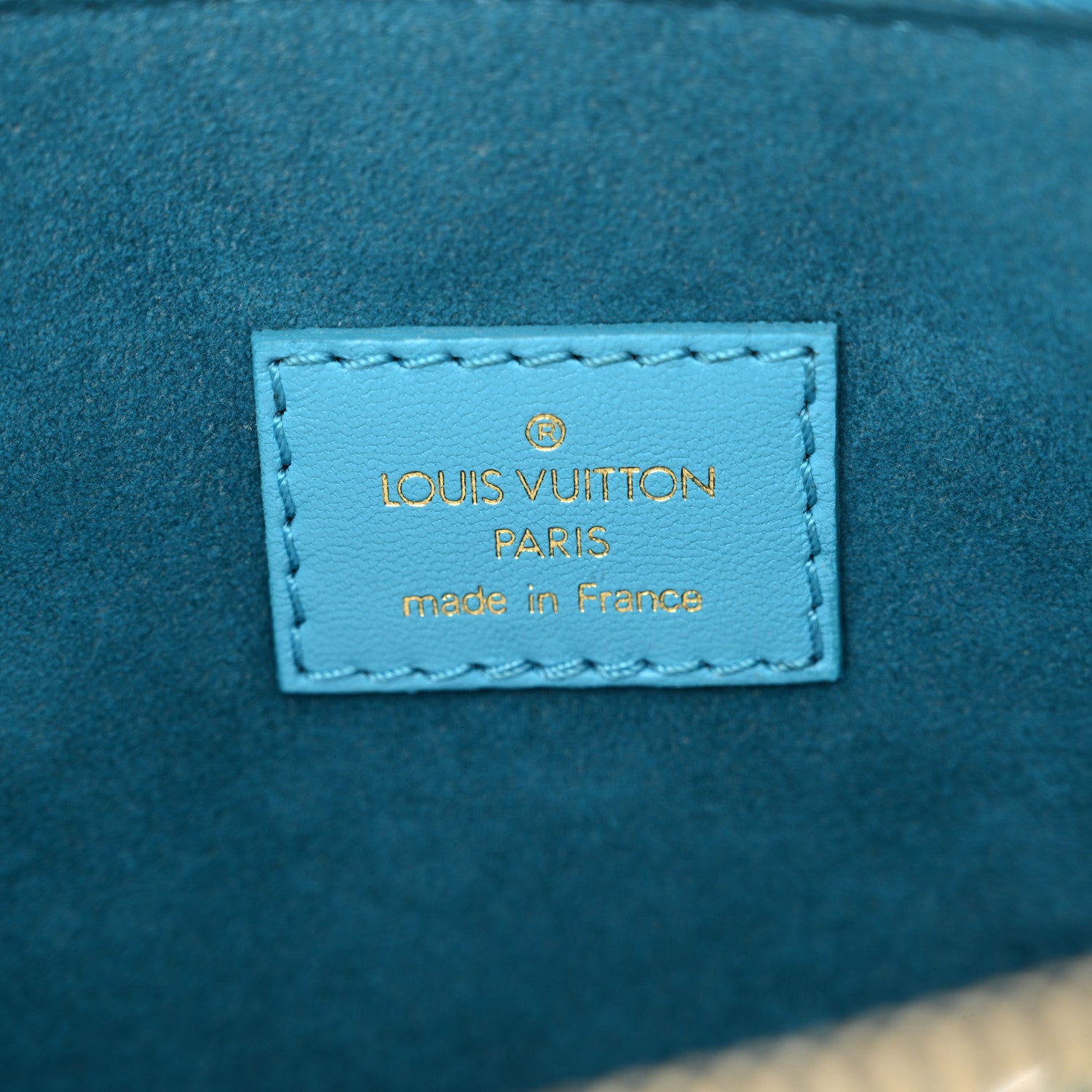 Louis Vuitton シュシュ 緑・青 Made in Italy Louis Vuitton シュシュ 緑・青 Made in Italy Louis Vuitton