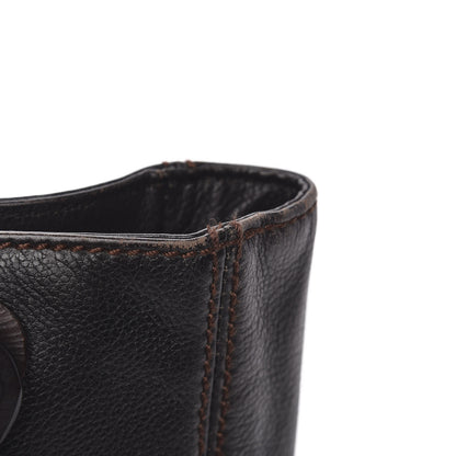 Chanel Calfskin Wood Chain Tote Black 7 of 15