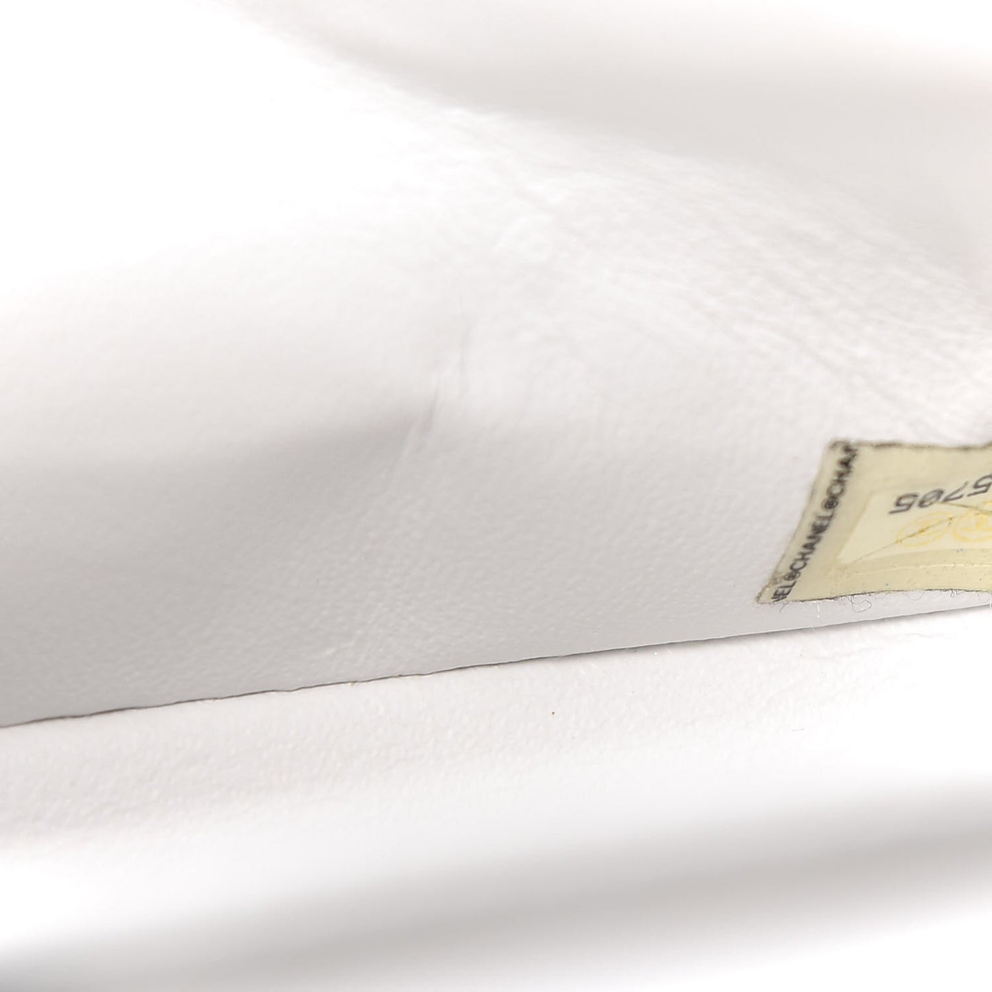 Tweed Medium Double Flap White